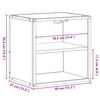 vidaXL Nachtkastje wandgemonteerd 40x31x39,5cm grijs sonoma eikenkleur