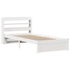 vidaXL Bedframe met hoofdeinde zonder matras 100x200 cm wit