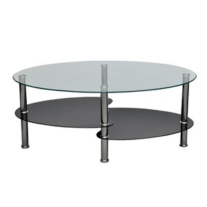 vidaXL Salontafel met exclusief ontwerp zwart
