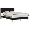 vidaXL Bedframe met hoofdeinde Zwart 140 x 200 cm Stof