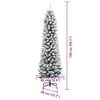 vidaXL Kunstkerstboom met 150 LED Wit 150 cm PVC en Metaal en Plastic