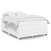 vidaXL Bedframe zonder matras Wit Volledig Kunstleer