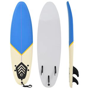 vidaXL Surfplank 170 cm blauw en cr&egrave;me