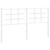 vidaXL Vervangend hoofdbord 160 cm metaal wit
