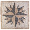 vidaXL Mosaic Tiles Wind Pattern Meerkleurig 120 x 120 cm Marmer