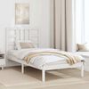 vidaXL Bedframe massief hout wit 90x190 cm