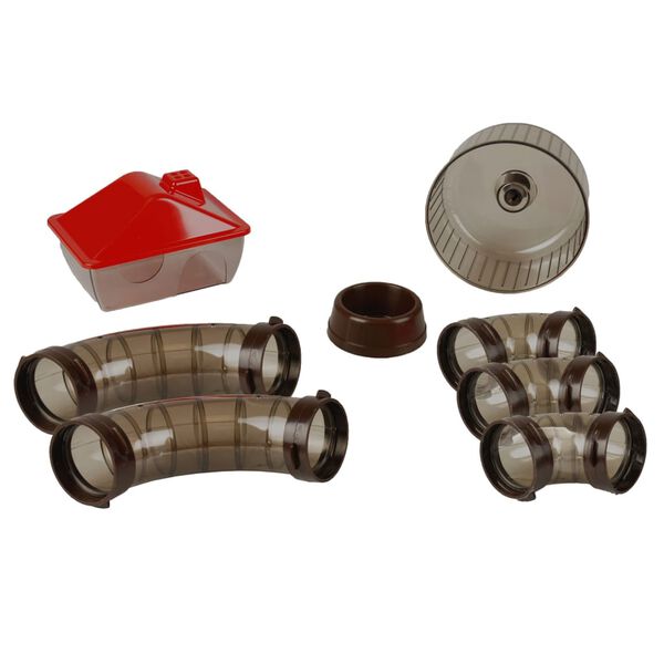 FLAMINGO Hamsterkooi Enzo 3 41,5x28,5x48,5 cm bordeaux