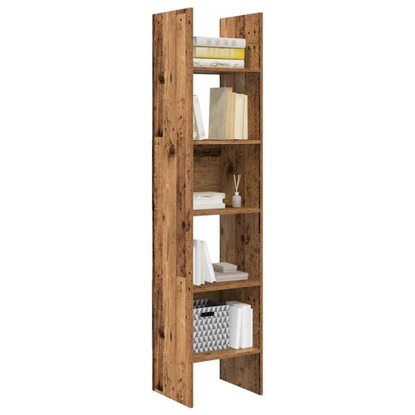 vidaXL Boekenkast Oudhout 40 x 35 x 180 cm Bewerkt hout