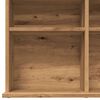 vidaXL Cd-kast 100x23x89,5 cm bewerkt hout artisanaal eikenkleurig