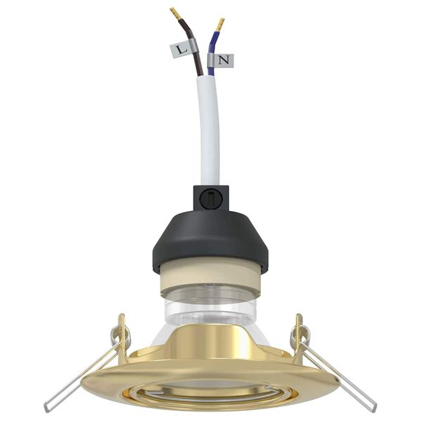 vidaXL Spotje 6 pcs Goud 9 x 9 x 2.5 cm Metaal