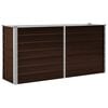 vidaXL Plantenbak verhoogd 160x40x77 cm gegalvaniseerd staal bruin