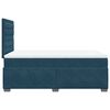 vidaXL Boxspring met matras fluweel blauw 120x190 cm