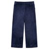 Kinderbroek fluweel 104 donkerblauw
