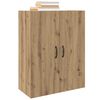 vidaXL Wandkast Artisan Eiken 69,5 x 34 x 90 cm Bewerkt hout