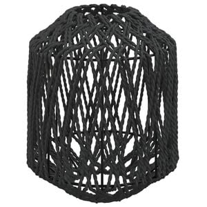 vidaXL Lampenkap &Oslash;23x28 cm ijzer en papier zwart