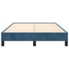 vidaXL Bedframe zonder matras 120x190 cm fluweel donkerblauw