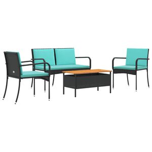 vidaXL Tuin set met kussen staal
