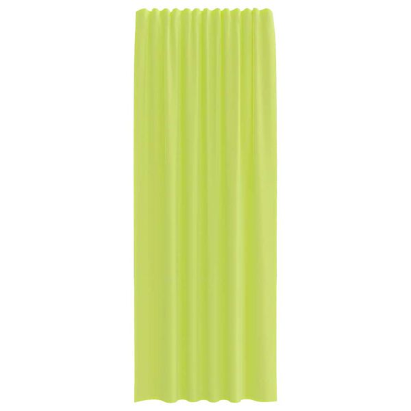 vidaXL Gordijnen voile met roedezakken 2 st appelgroen