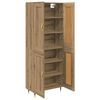 vidaXL Highboard Artisan Eiken 69,5 x 34 x 90 cm Bewerkt hout