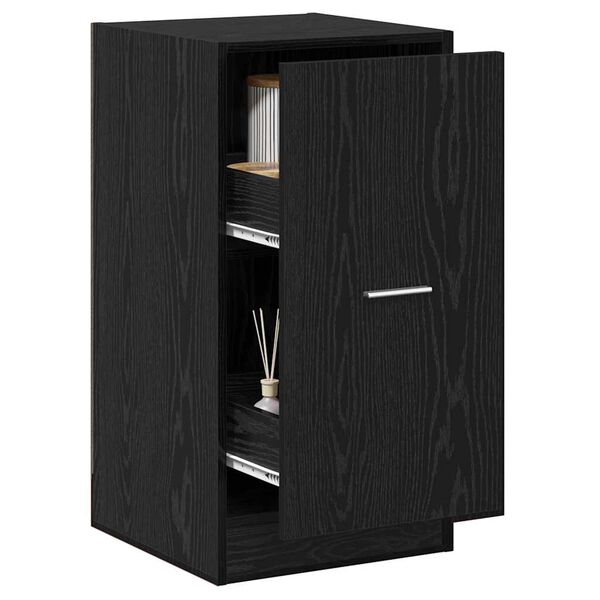 vidaXL Apothekerskast Zwart eiken 40 x 41 x 77.5 cm Bewerkt hout