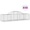 vidaXL Schanskorven 50 st gewelfd 200x50x40/60 cm ijzer