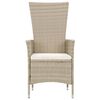 vidaXL 9-delige Tuinset met kussens poly rattan beige
