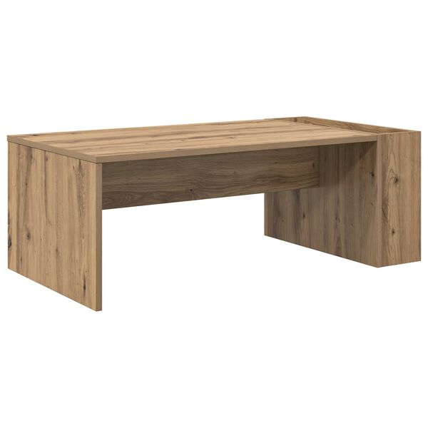 vidaXL Salontafel Artisan Eiken 95 x 50 x 34 cm Bewerkt hout