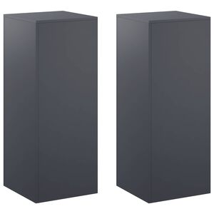 vidaXL Plantenstandaard 2 pcs Antraciet 40 x 40 x 100 cm