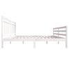vidaXL Bedframe massief hout wit 180x200 cm