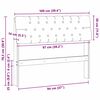 vidaXL Gestoffeerd hoofdbord Lichtgrijs 100 cm Massief grenenhout