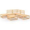 vidaXL 6-delige Loungeset massief grenenhout