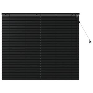 vidaXL Jaloezie Zwart 155 x 130 cm 35 mm Massief Paulowniahout