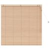 vidaXL Venetiaanse jaloezie Eiken Look 125 x 130 cm 35 mm