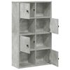vidaXL Boekenkast 60x24x101,5 cm bewerkt hout betongrijs