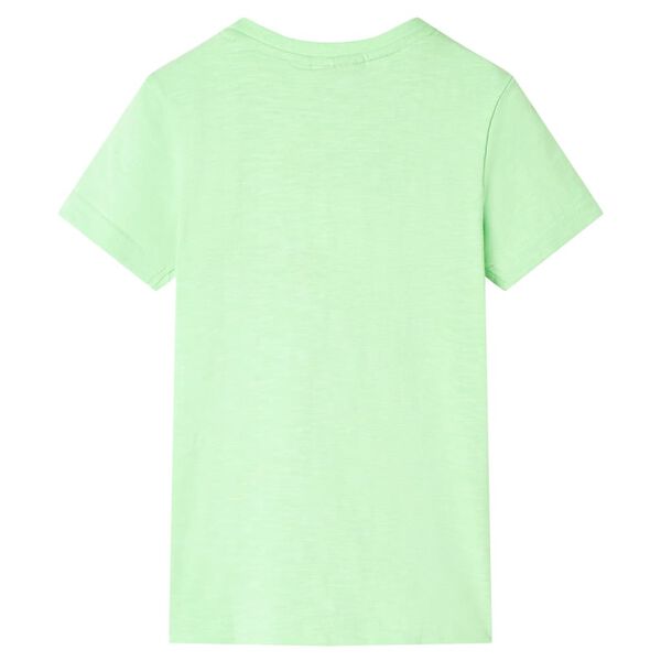 Kindershirt 128 neongroen