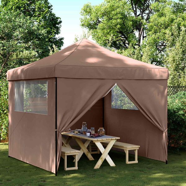 vidaXL Partytent Bruin 292 x 292 x 315 cm Oxford Stof
