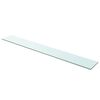 vidaXL Wandschap transparant 110x15 cm glas