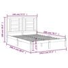 vidaXL Bedframe zonder matras massief grenenhout 140x200 cm