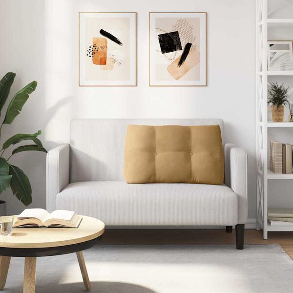 vidaXL Rugkussen Bruin 80 x 24 x 50 cm Fluweel