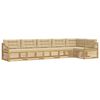 vidaXL Buiten bankenset 6 st Wit en Beige Polyester