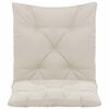 vidaXL Schommelstoelkussens 2 st 50 cm stof cr&egrave;me
