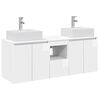 vidaXL Badkamerkastenset 3 st Hoogglans Wit 49,5 x 41 x 62,5 cm