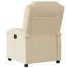 vidaXL Relaxfauteuil cr&egrave;me stof