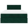 vidaXL Ottoman bed met matras 120x200cm fluweel donkergroen