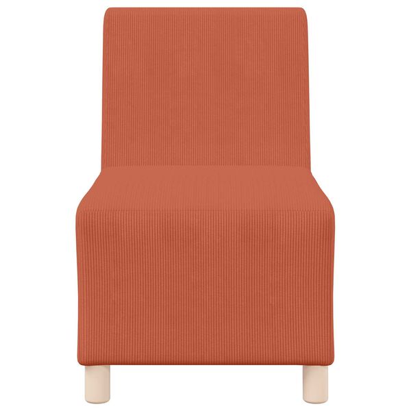 vidaXL Modulaire Bankeenheid Armlos Oranje 55 x 74 x 82 cm Katoen Stof