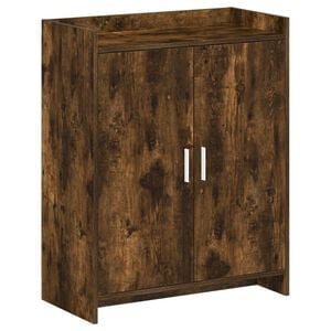 vidaXL Schoenenkast Gerookt eiken 73,5 x 36 x 92 cm Bewerkt hout