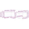 vidaXL Koffietafel Set 2 pcs Gerookt eiken Bewerkt hout