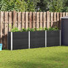 vidaXL Plantenbak verhoogd 300x50x91 cm HKC grijs