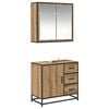 vidaXL Badkamermeubelset 2 st Artisan Eiken 65 x 33 x 60 cm