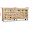 vidaXL Dressoir 200x40x90 cm massief mangohout